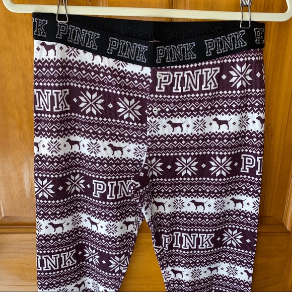 VS PINK Thermal Sleep Pants, Base Layer - Picture 3 of 6